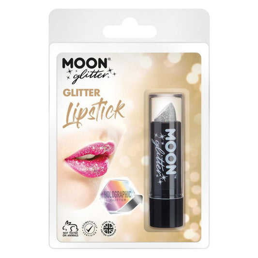 Moon Glitter Holographic Glitter Lipstick Silver G07633 Costume Make Up 1