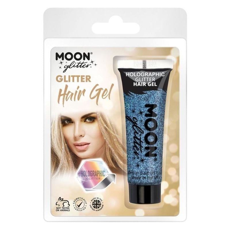 Moon Glitter Holographic Hair Gel Clamshell, 20ml Costume Make Up_2