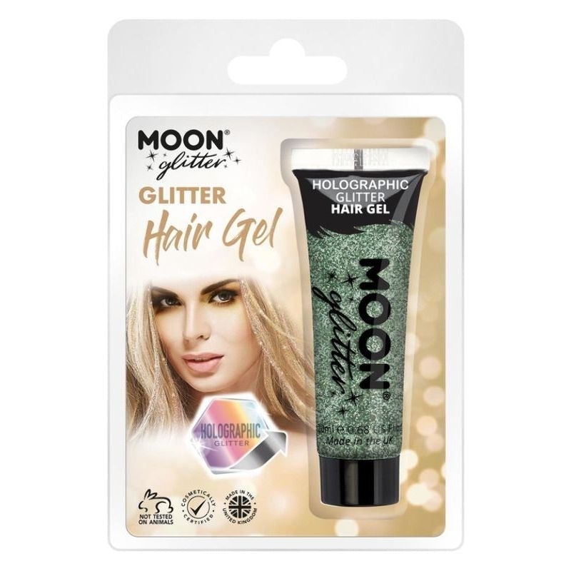 Moon Glitter Holographic Hair Gel Clamshell 20ml Costume Make Up 4
