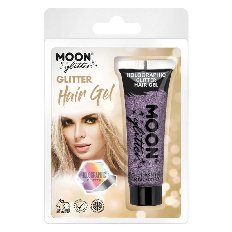 Moon Glitter Holographic Hair Gel Clamshell 20ml Costume Make Up 6