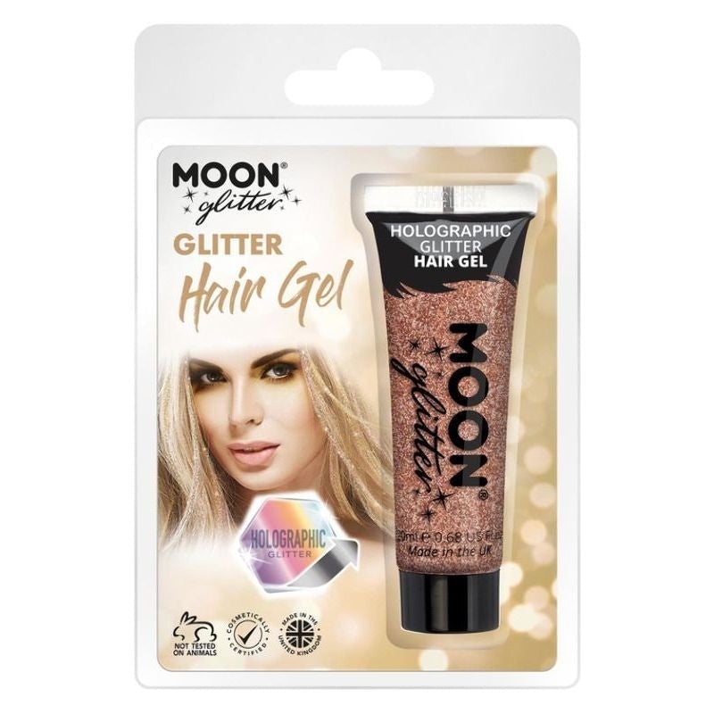 Moon Glitter Holographic Hair Gel Clamshell 20ml Costume Make Up 7