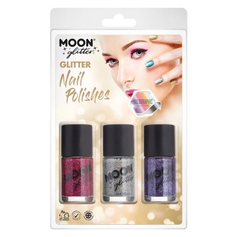 Moon Glitter Holographic Nail Polish G07176 Costume Make Up 1