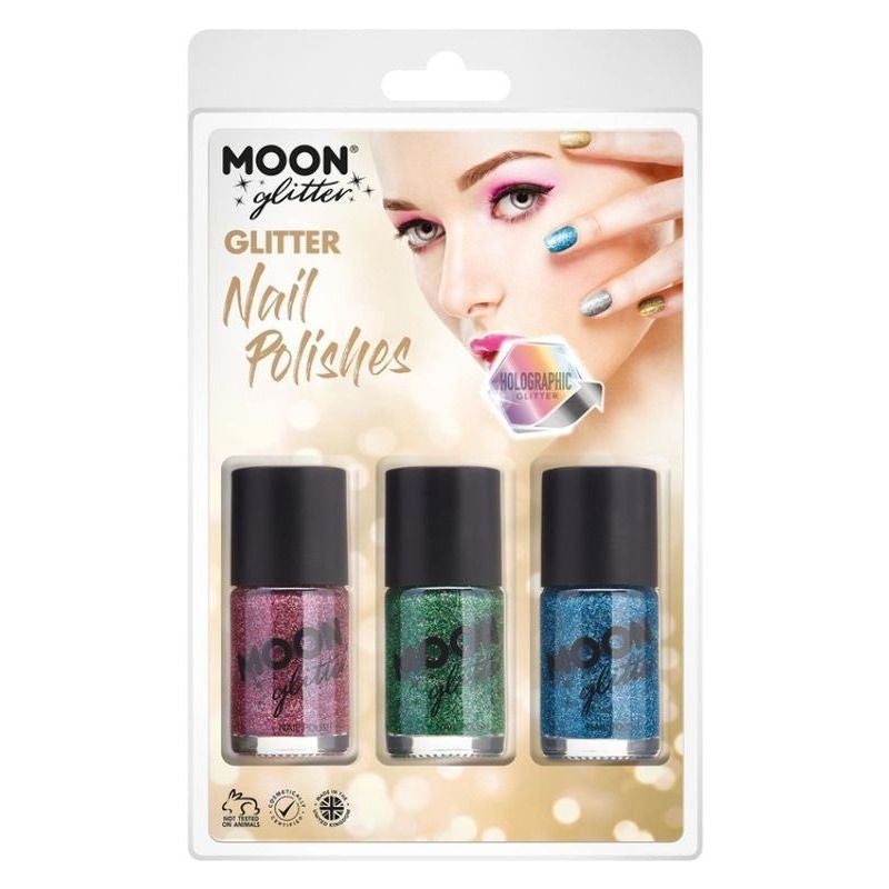 Moon Glitter Holographic Nail Polish G07183 Costume Make Up_1
