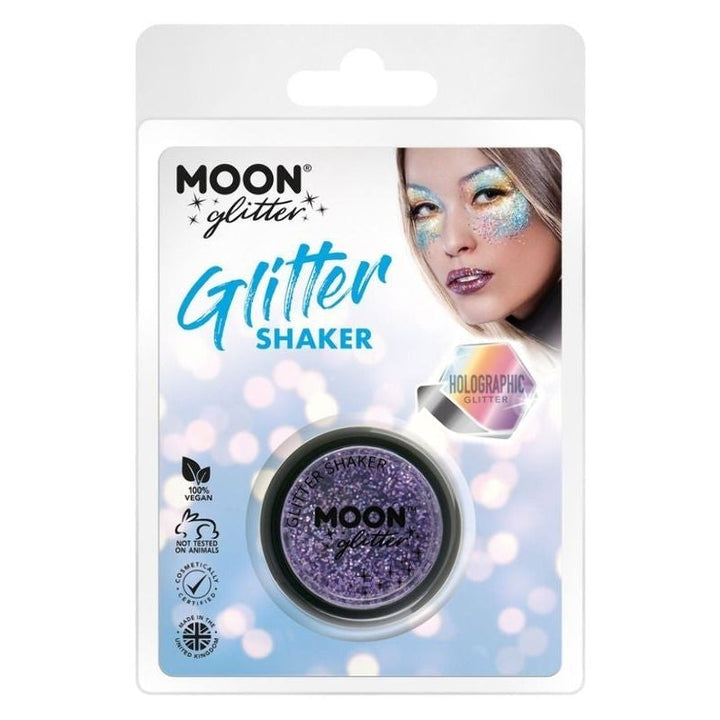 Size Chart Moon Glitter Holographic Shakers Clamshell, 5g Costume Make Up
