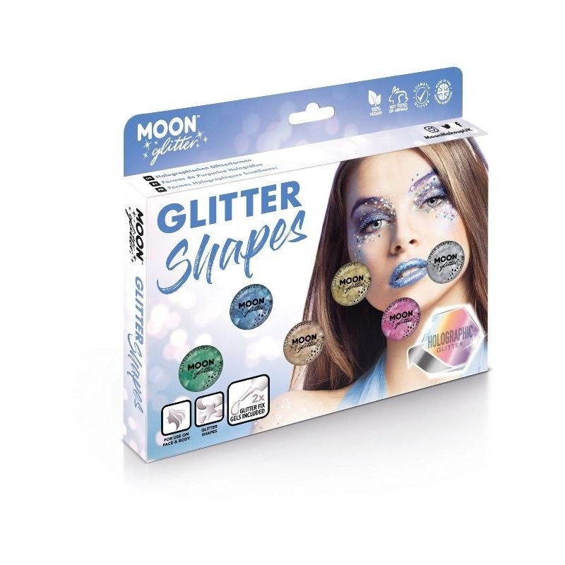 Moon Glitter Holographic Shapes Assorted Costume Make Up 1