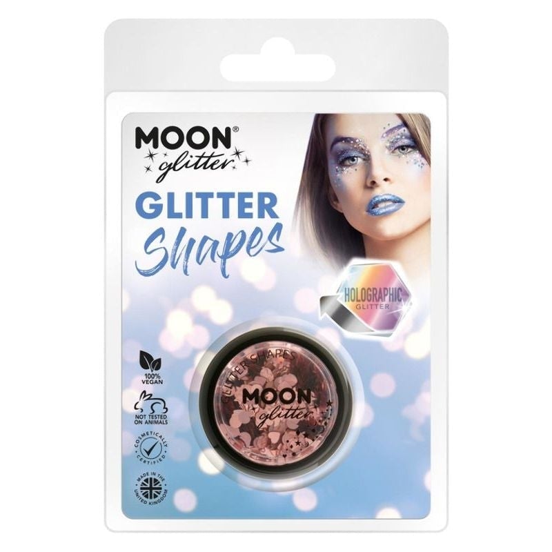 Moon Glitter Holographic Glitter Shapes Choice Of 8 Colours 3g Costume Make Up 7