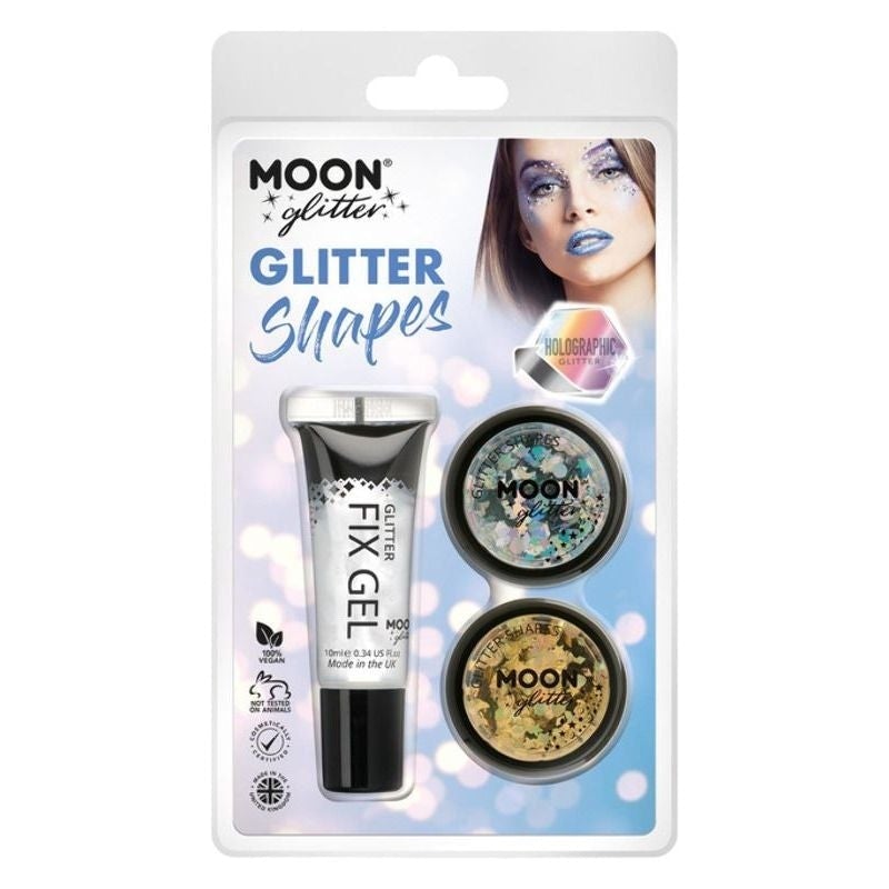 Moon Glitter Holographic Shapes G05219 Costume Make Up 1
