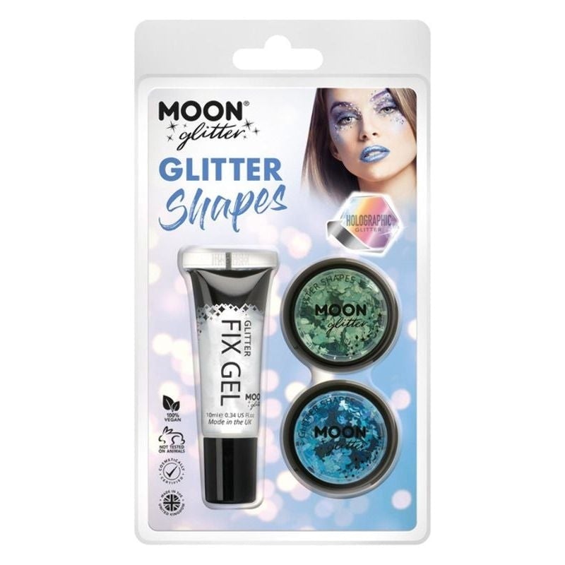 Moon Glitter Holographic Shapes G05233 Costume Make Up 1