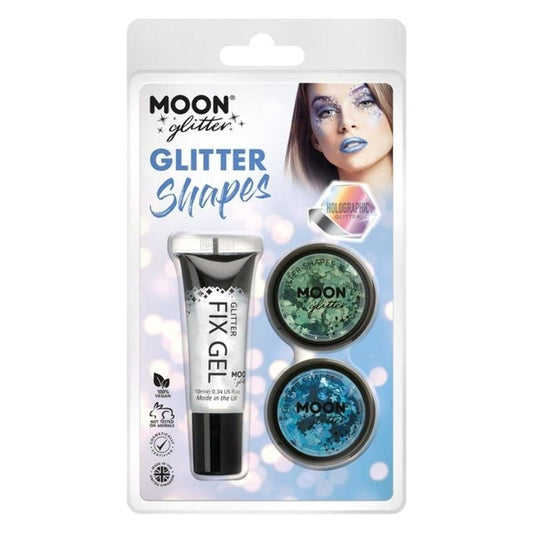 Moon Glitter Holographic Shapes G05233 Costume Make Up 1