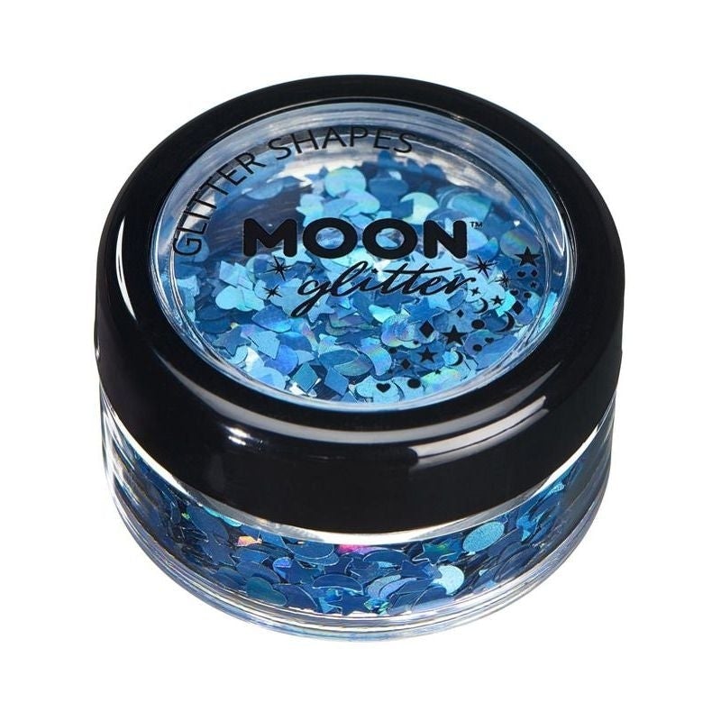 Moon Glitter Holographic Shapes Single 3g Costume Make Up 2