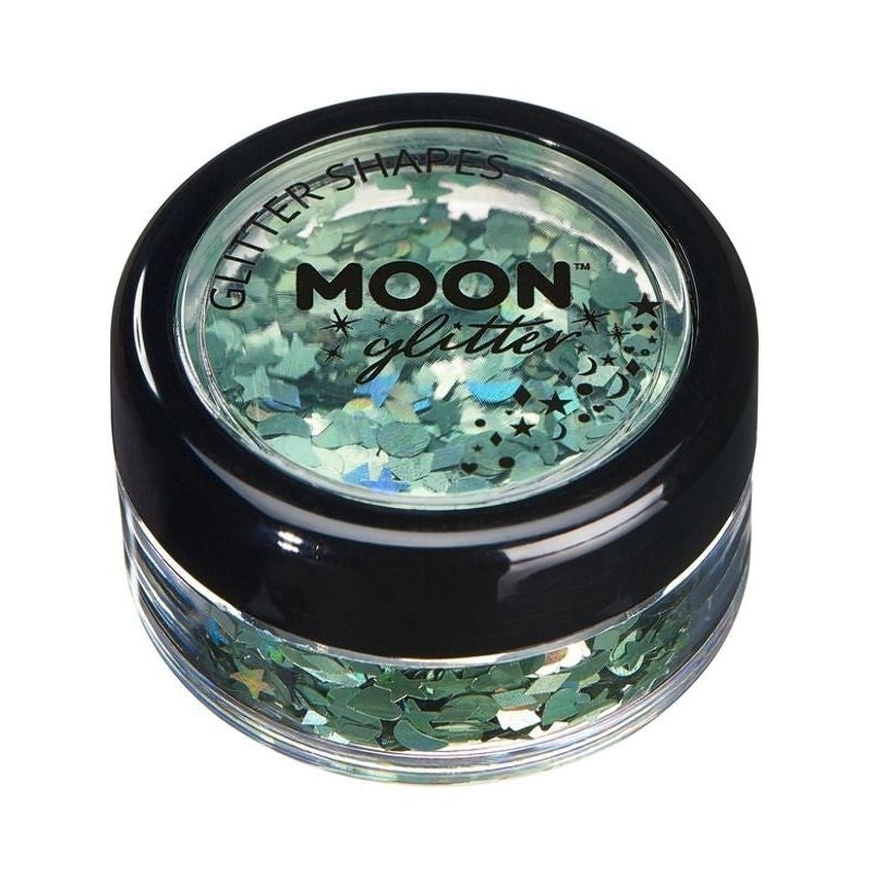 Moon Glitter Holographic Shapes Single 3g Costume Make Up 4