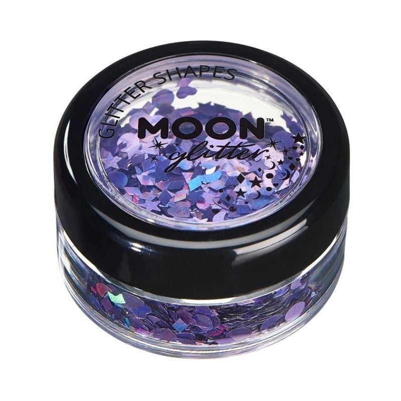 Moon Glitter Holographic Shapes Single 3g Costume Make Up 6