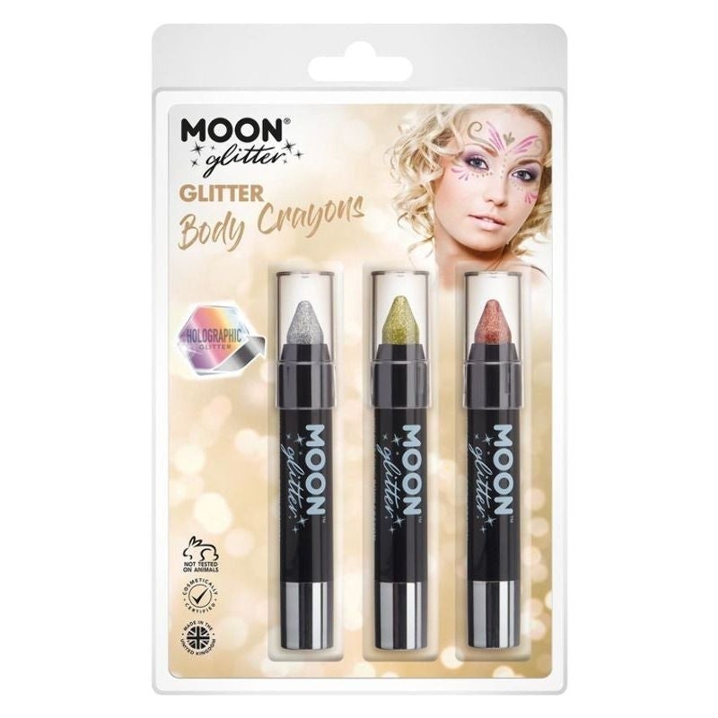 Moon Glitter Hologrpahic Body Crayons Costume Make Up 1