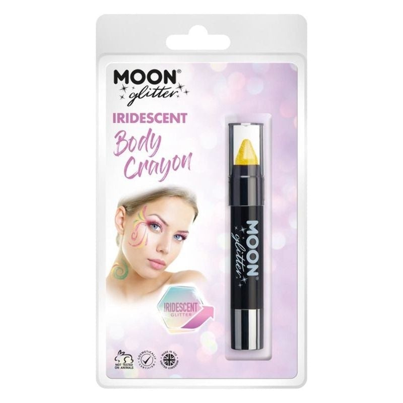 Size Chart Moon Glitter Iridescent Body Crayons Clamshell, 3.5g Costume Make Up