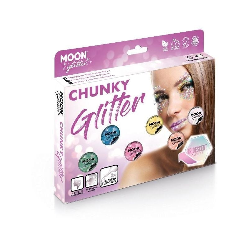 Moon Glitter Iridescent Chunky Assorted Costume Make Up 1
