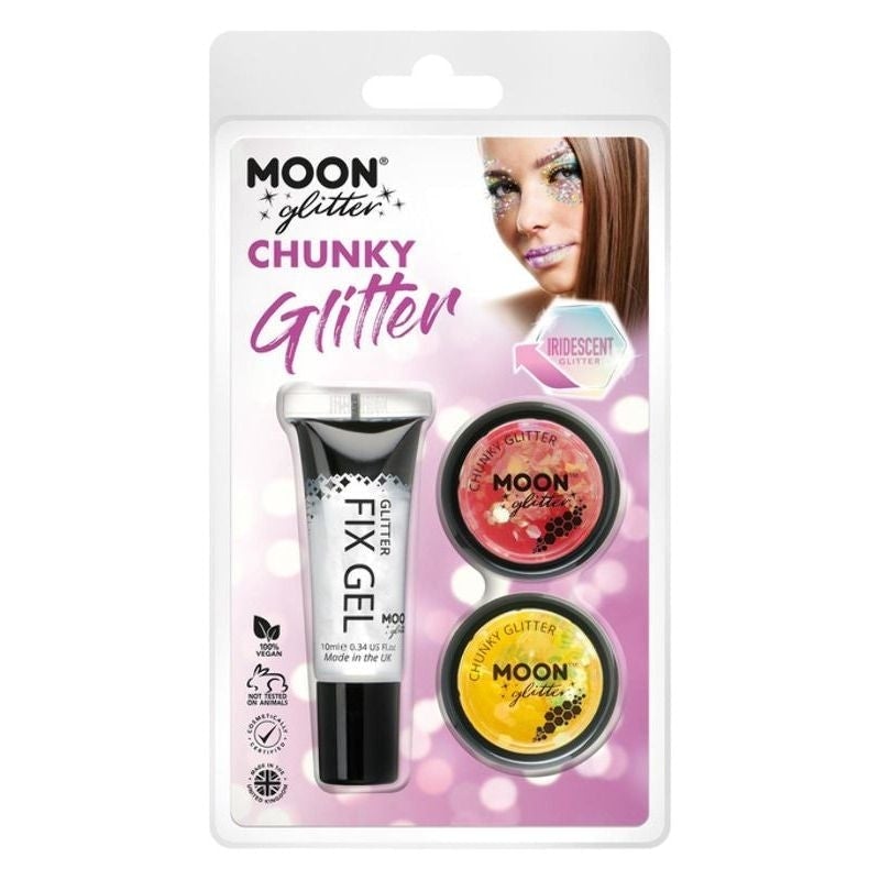 Moon Glitter Iridescent Chunky G06216 Costume Make Up 1