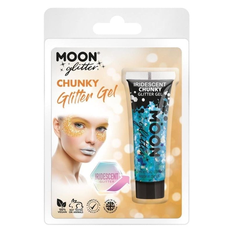 Moon Glitter Iridescent Chunky Gel Clamshell 3g Choice of 8 Colours Costume Make Up 1