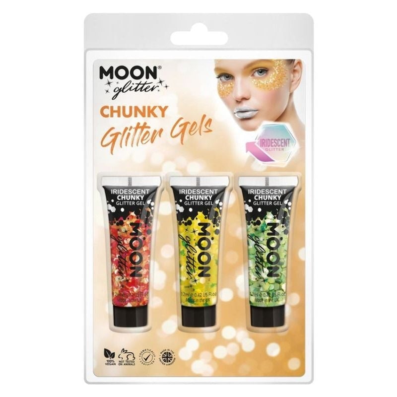 Moon Glitter Iridescent Chunky Gel G13450 Costume Make Up 1