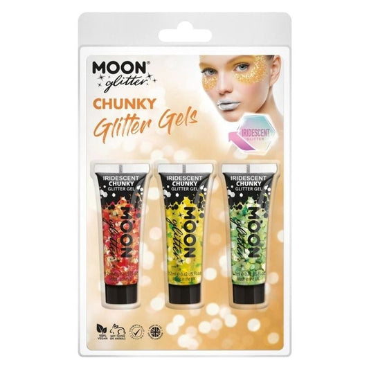 Moon Glitter Iridescent Chunky Gel G13450 Costume Make Up 1