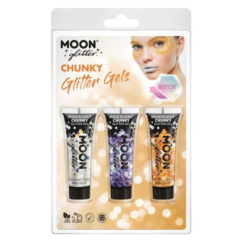Moon Glitter Iridescent Chunky Gel G13467 Costume Make Up 1