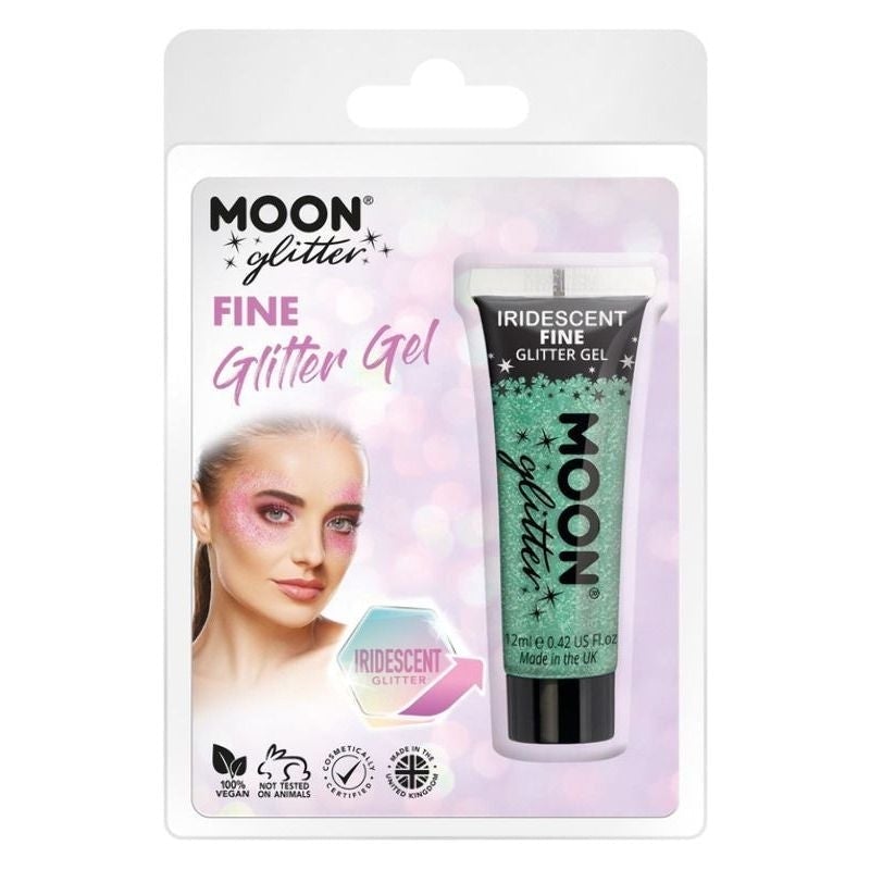 Moon Glitter Iridescent Gel 12ml Clamshell 8 Mesmerizing Shades Costume Make Up 3
