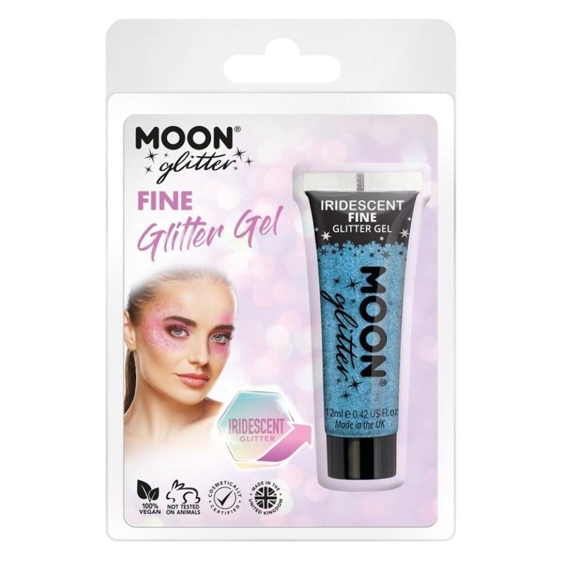 Moon Glitter Iridescent Gel 12ml Clamshell 8 Mesmerizing Shades Costume Make Up 1