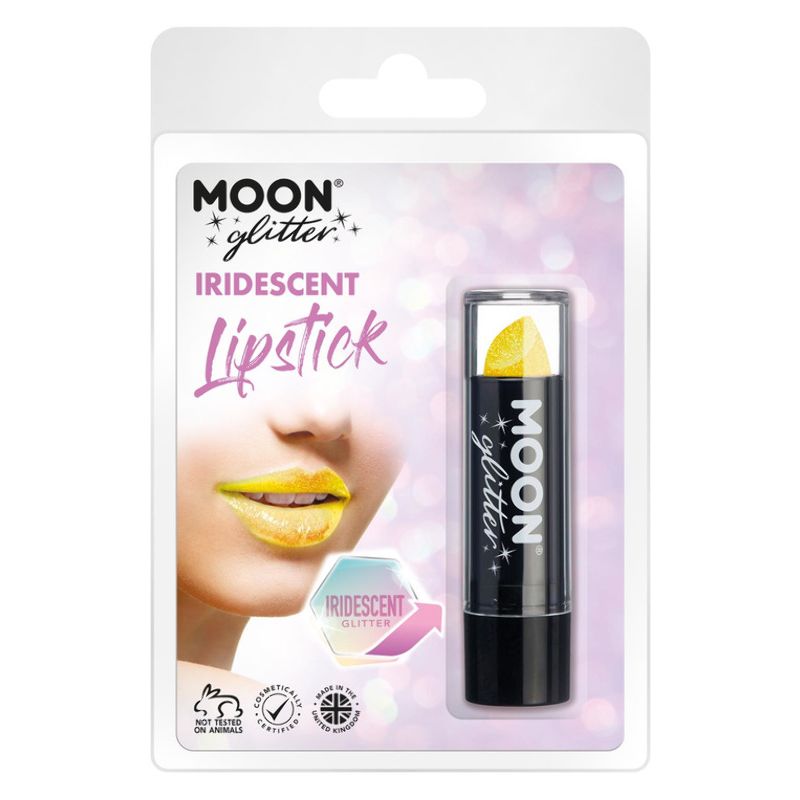Moon Glitter Iridescent Glitter Yellow Lipstick 4.2g Costume Make Up 1