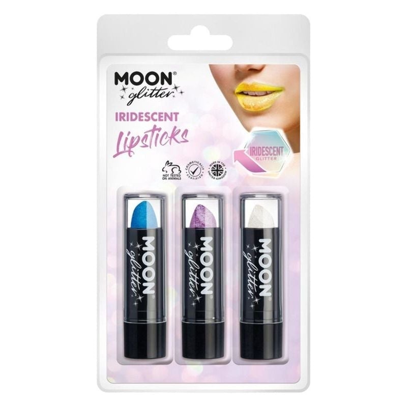 Moon Glitter Iridescent Lipstick 3 5g Colours Clamshell Costume Make Up 1