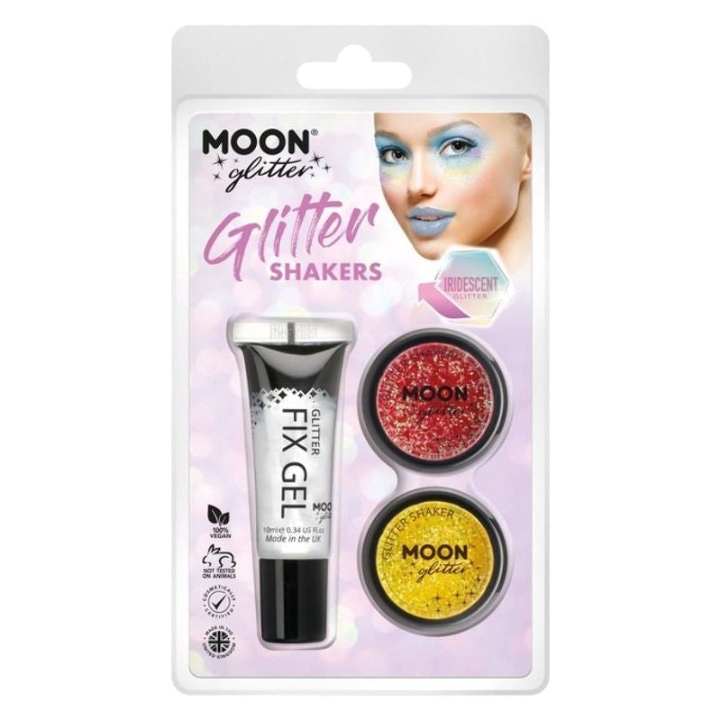 Moon Glitter Iridescent Cherry and Yellow Glitter Shakers 15ml Costume Make Up 1