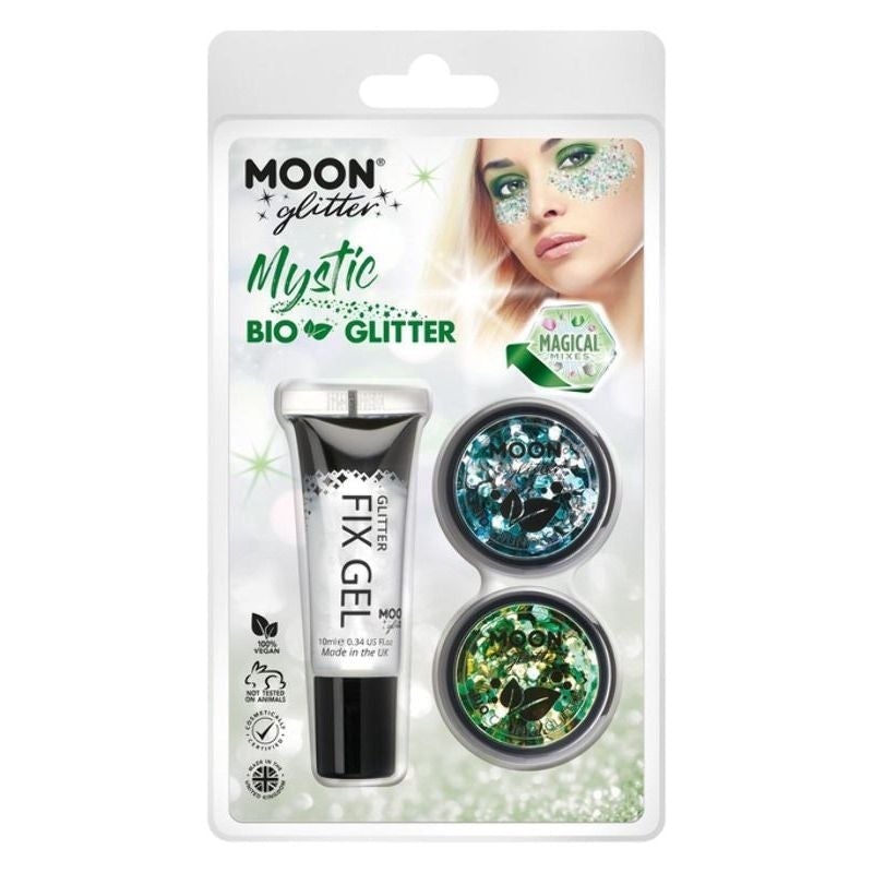 Moon Glitter Mystic Bio Chunky Mixed Colours Clamshell 3g - Fix Gel Two Set Costume Make Up 4