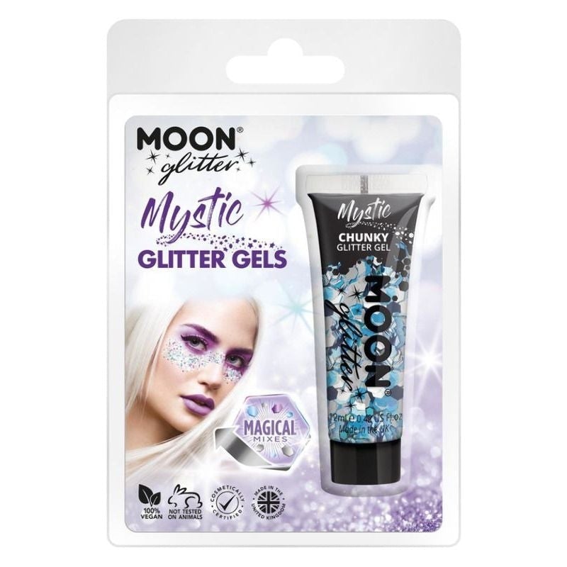 Moon Glitter Mystic Chunky Glitter Gel 12ml Costume Make Up Clamshell 8 Mesmerizing Colours 4