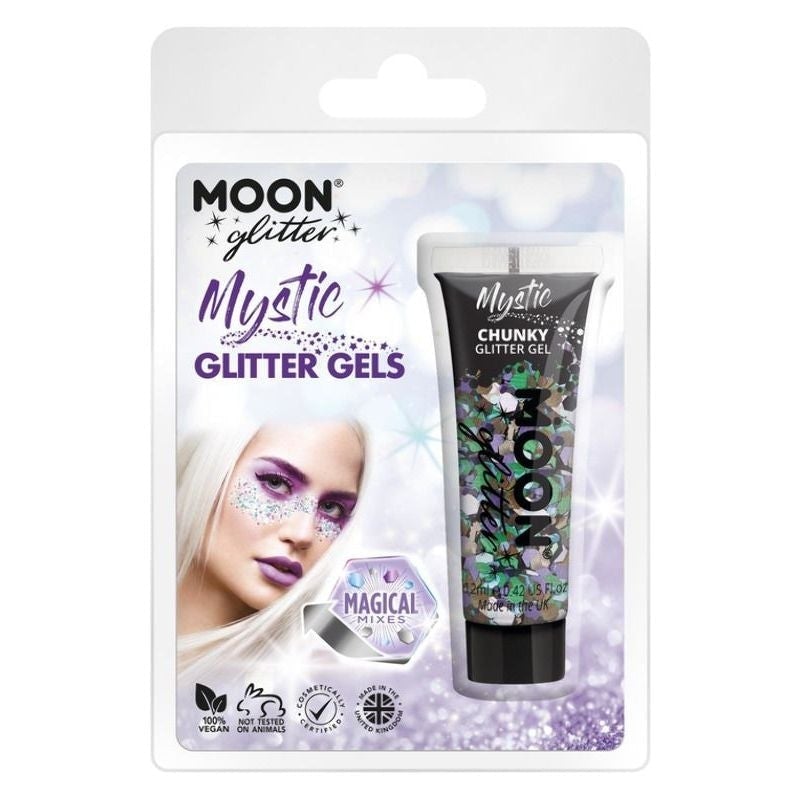 Moon Glitter Mystic Chunky Glitter Gel 12ml Costume Make Up Clamshell 8 Mesmerizing Colours 5