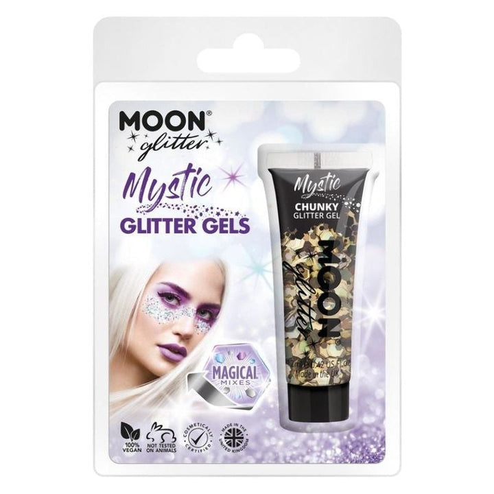 Moon Glitter Mystic Chunky Gel Mixed Colour Clamshell, 12ml Costume Make Up_6