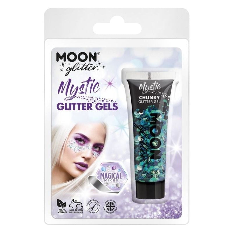 Moon Glitter Mystic Chunky Gel Mixed Colour Clamshell, 12ml Costume Make Up_1