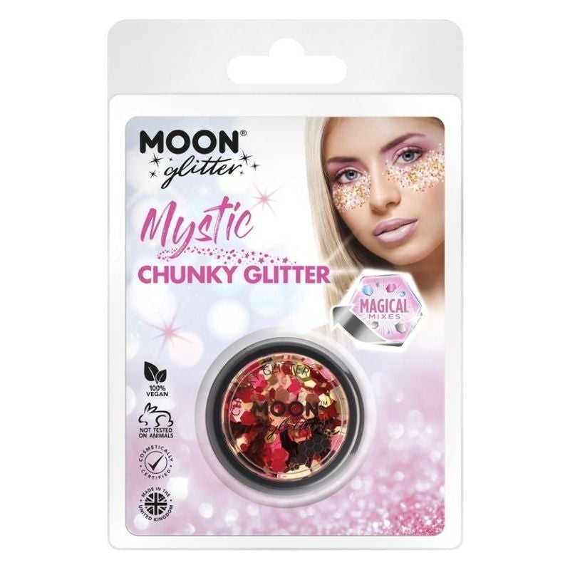 Moon Glitter Mystic Chunky Mixed Colours Clamshell, 3g Costume Make Up_2