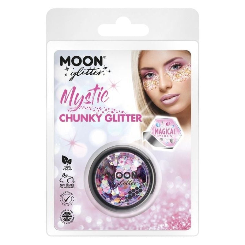 Moon Glitter Mystic Chunky Mixed Colours Clamshell 3g Costume Make Up 3