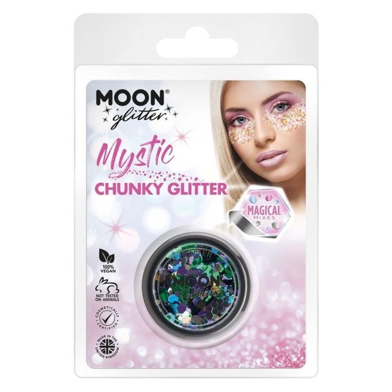 Moon Glitter Mystic Chunky Mixed Colours Clamshell 3g Costume Make Up 5