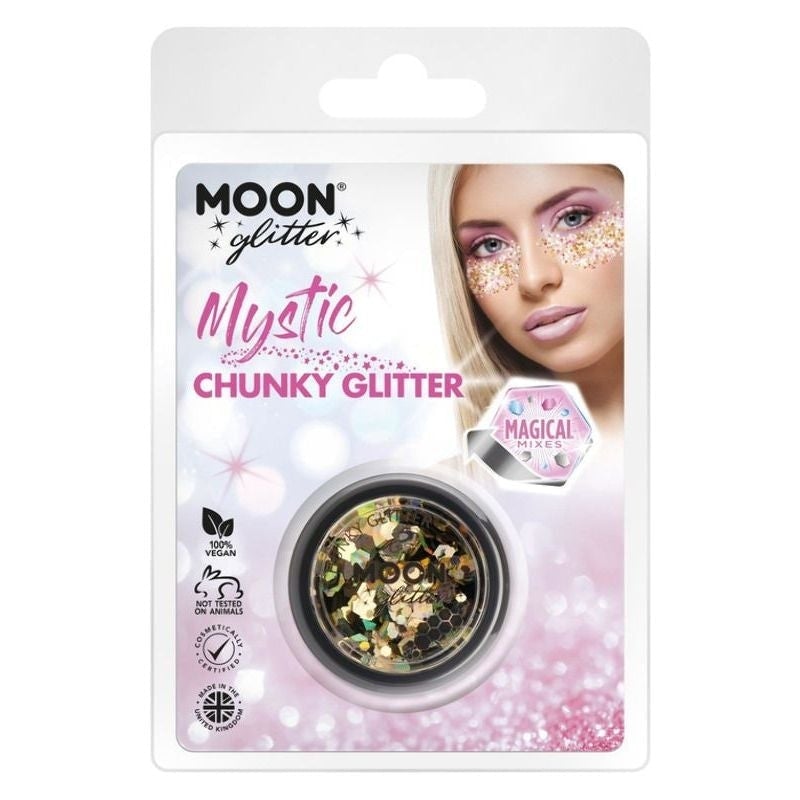 Moon Glitter Mystic Chunky Mixed Colours Clamshell 3g Costume Make Up 6