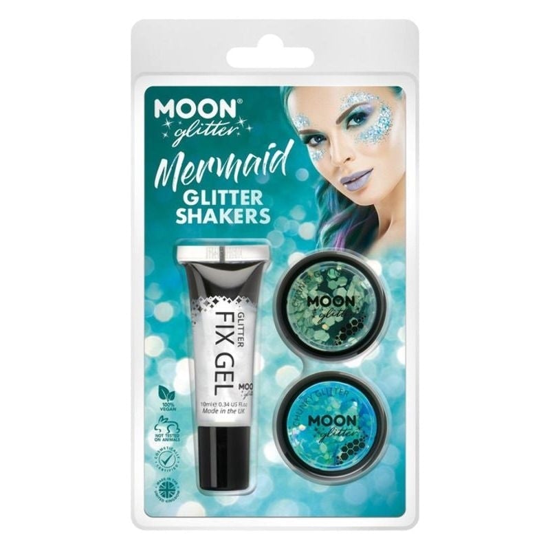 Moon Glitter Themed Clamshells Blue G32512 Costume Make Up 1