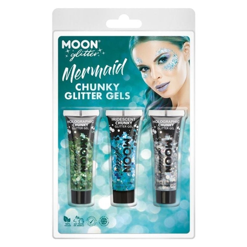 Moon Glitter Themed Clamshells Blue G32604 Costume Make Up 1