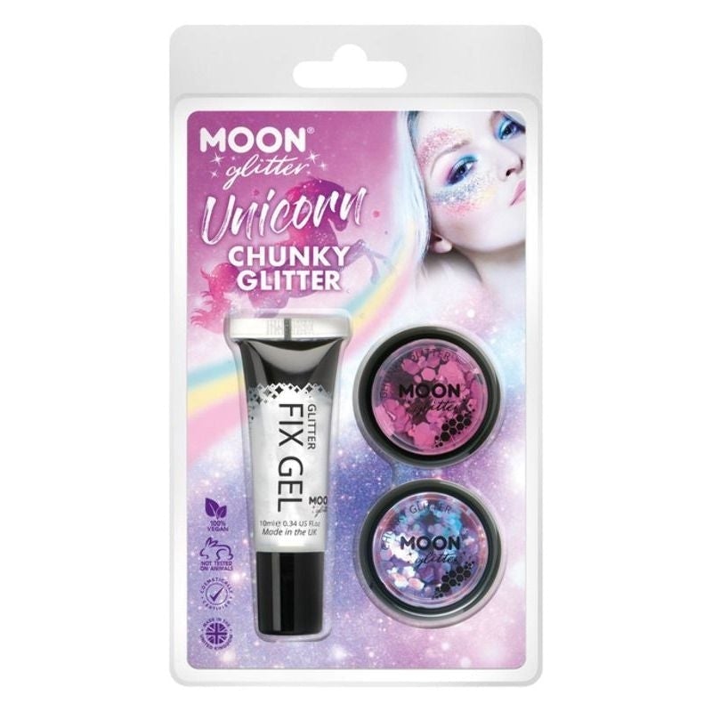 Moon Glitter Themed Clamshells Pink G32536 Costume Make Up_1