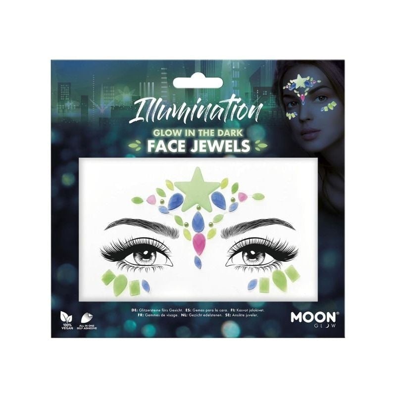 Moon Glow Face Jewels Illumination Costume Make Up 1