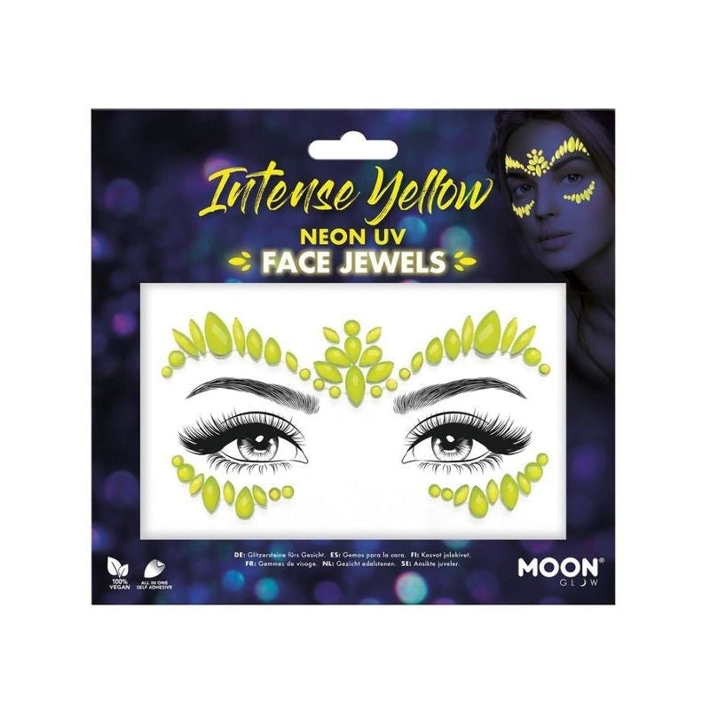 Moon Glow Face Jewels Intense Yellow Costume Make Up_1