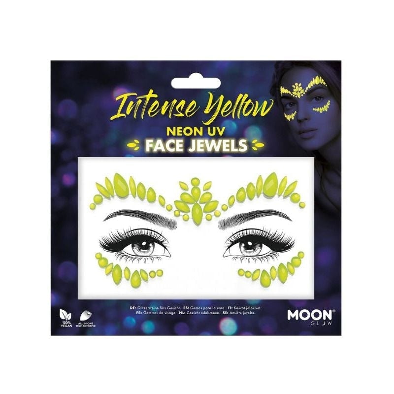 Moon Glow Face Jewels Intense Yellow Costume Make Up 1