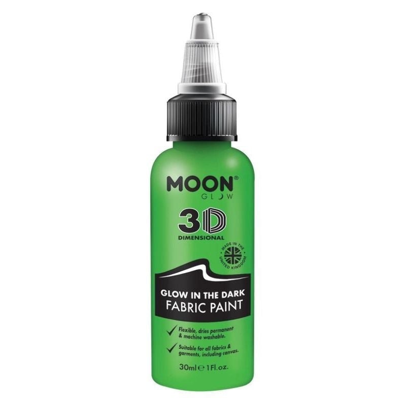 Moon Glow In The Dark Fabric Paint 30ml Single Costume Make Up 2