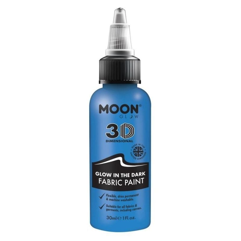 Moon Glow In The Dark Fabric Paint 30ml Single Costume Make Up 1