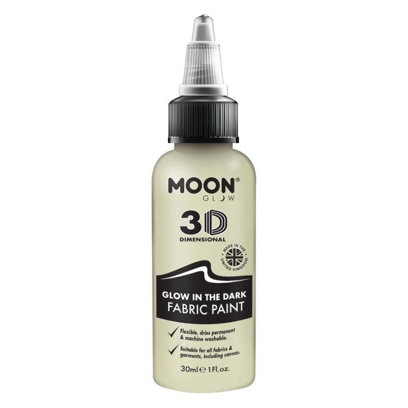 Moon Glow In The Dark Fabric Paint 30ml Yellow Costume Make Up 1