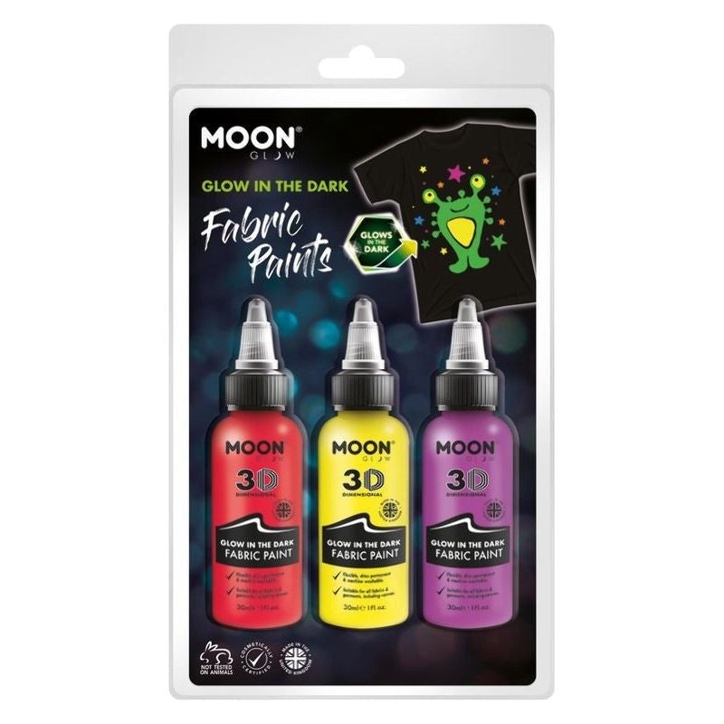 Moon Glow In The Dark Fabric Paint M42603 Costume Make Up 1