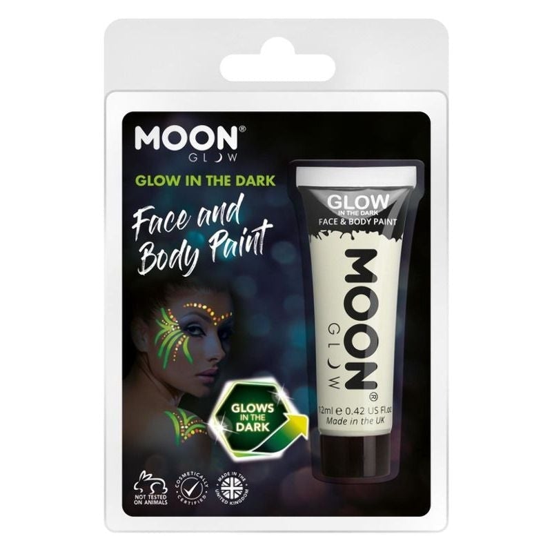 Moon Glow In The Dark Face Paint 12ml Clamshell Costume Make Up 2
