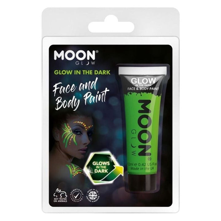 Moon Glow In The Dark Face Paint 12ml Clamshell Costume Make Up_3